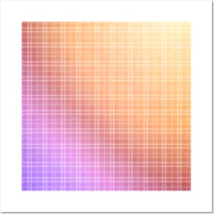 Soft pastel plaid pattern Posters and Art